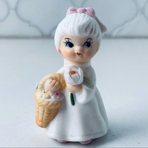 Vintage Napcoware Flower Girl Porcelain Figurine
